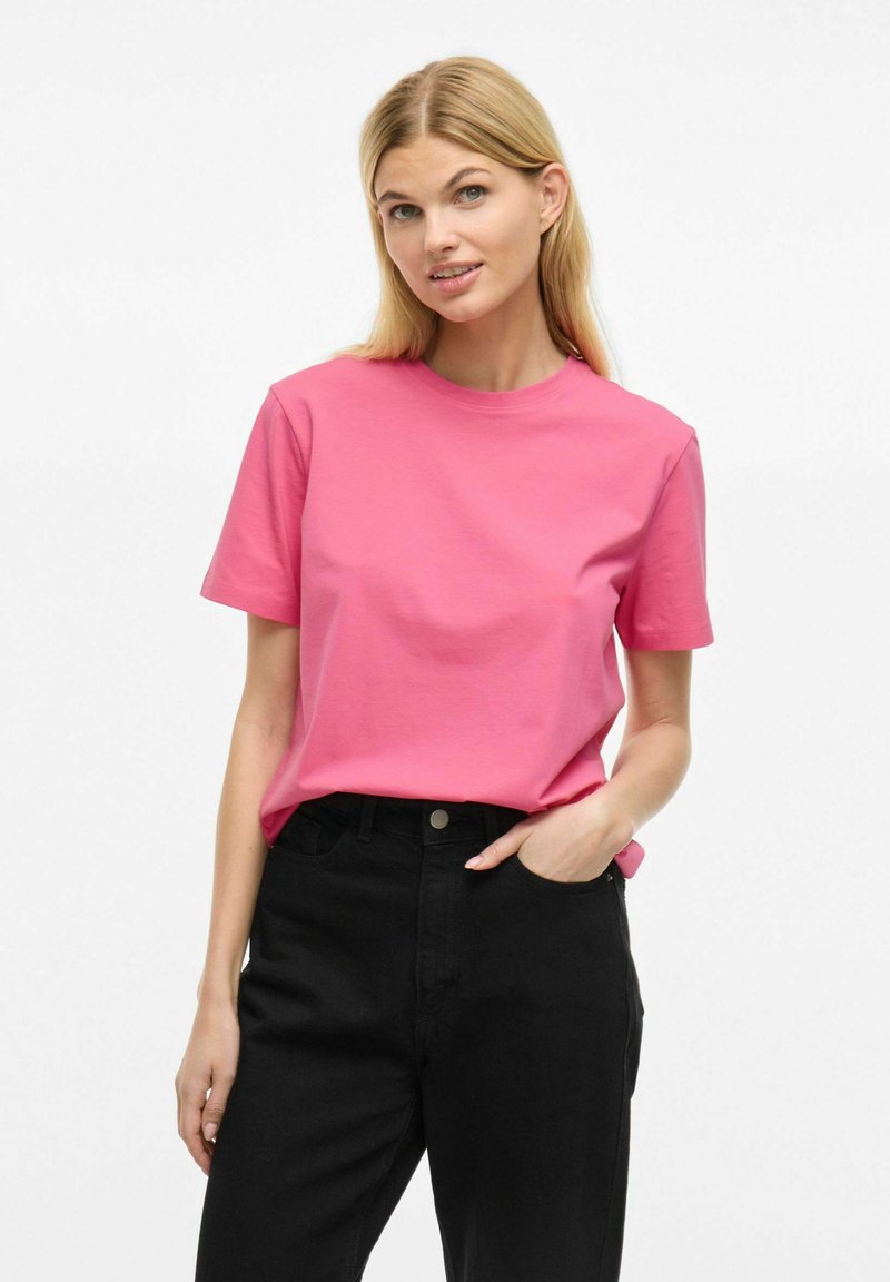 VILA NORA S/S NOOS - T-shirts basic - sangria sunset