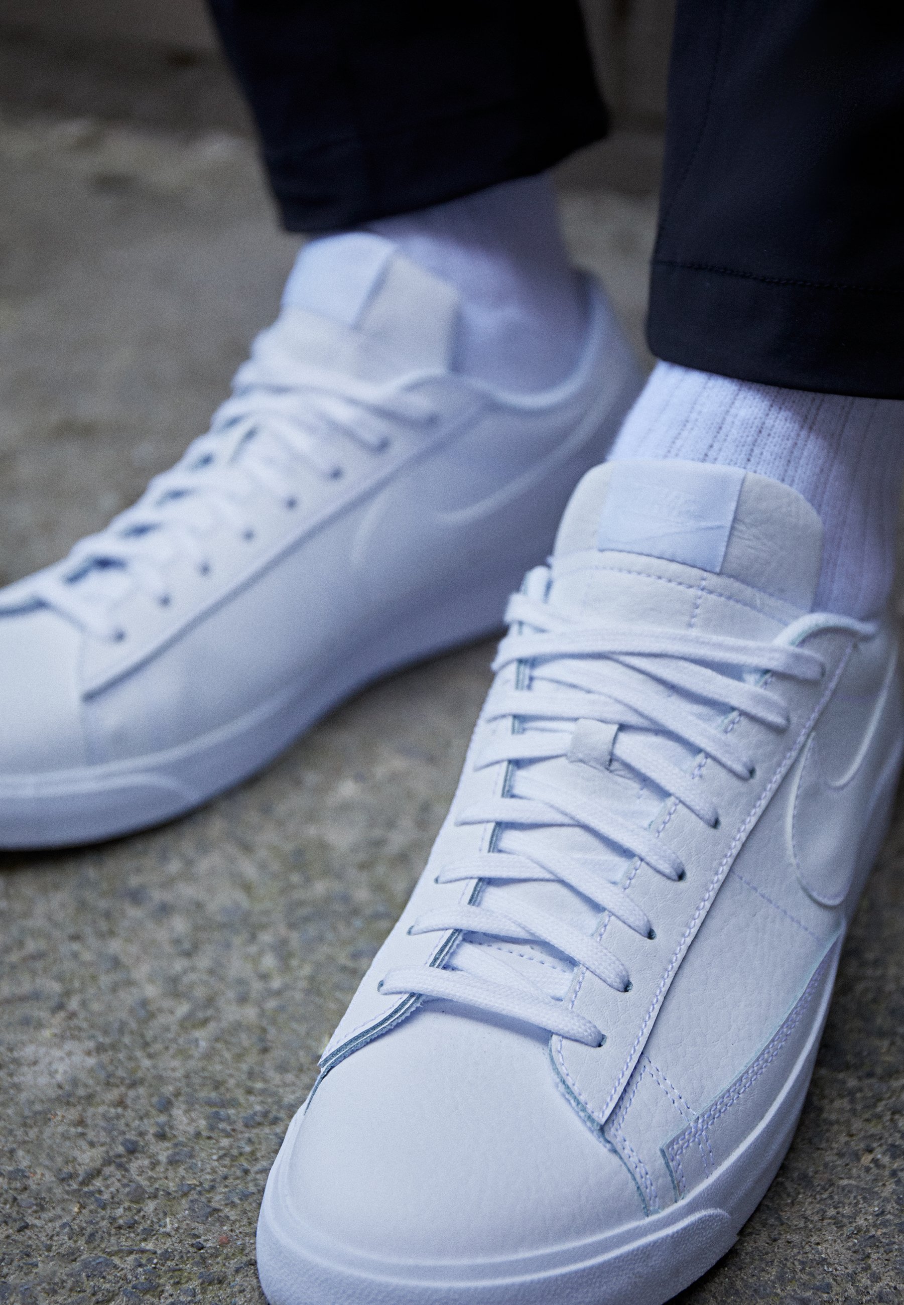 Nike Sportswear BLAZER UNISEX - Sneakers laag - white/wit - Zalando.nl