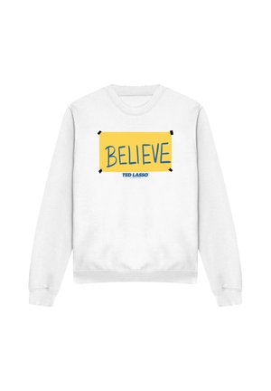 Cotton Soul, TED LASSO/TED LASSO BELIEVE SIGN - Sweatshirt - white
