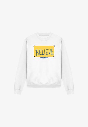 Cotton Soul, TED LASSO/TED LASSO BELIEVE SIGN - Sweatshirt - white