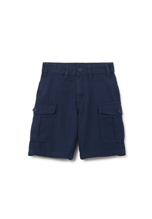 REGULAR FIT BERMUDA SHORTS WITH SIDE POCKETS - Shorts - blue