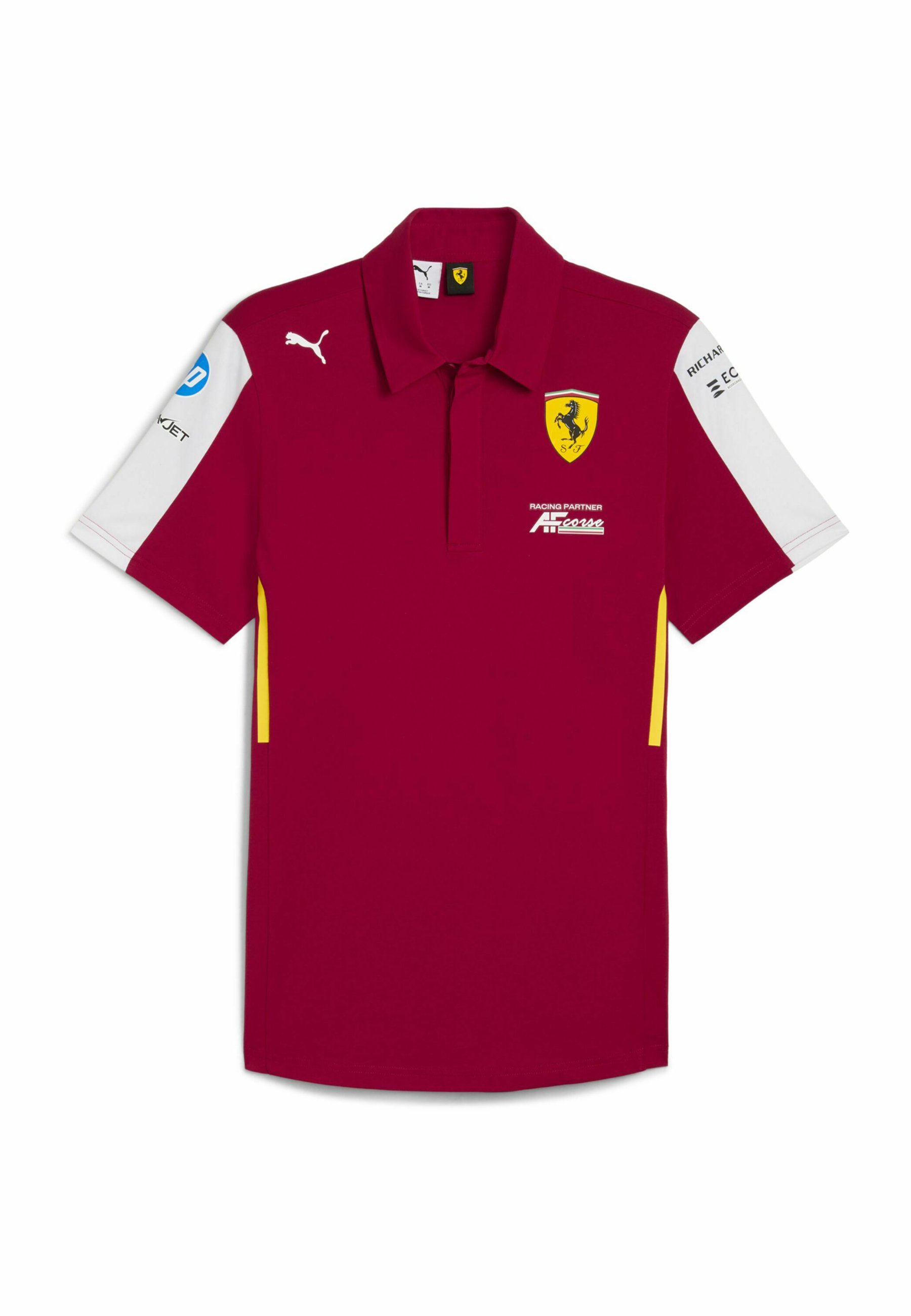 Puma SCUDERIA FERRARI LMH REPLICA Polo dark cherry/rojo