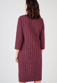 Damart Abito in maglia - bordeaux jacquard