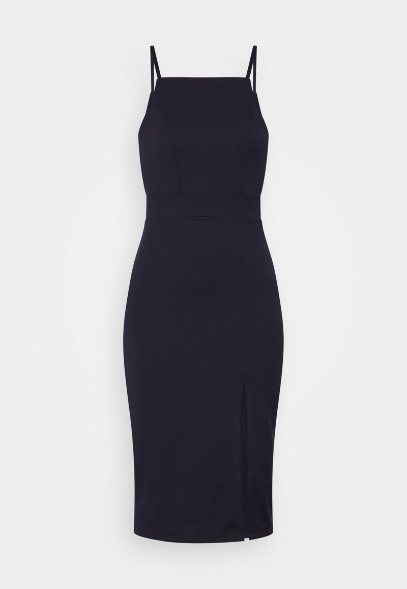 WAL G. STRAPPY SQUARE NECK MIDI DRESS - Shift dress - navy blue/dark blue - Zalando.ie WAL G. STRAPPY SQUARE NECK MIDI DRESS - Shift dress - navy blue/dark blue - Zalando.ie