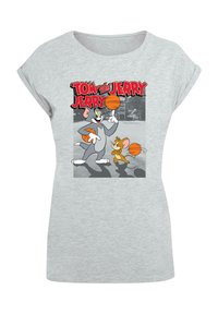 ABSOLUTE CULT TOM AND JERRY - BASKETBALL BUDDIES - T-shirts med print - heather grey