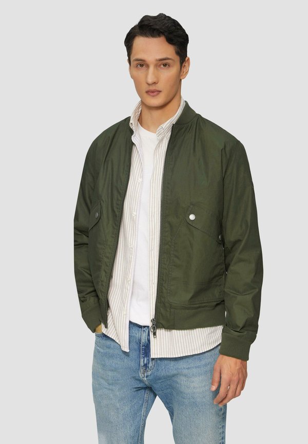 GEWACHSTE MIT WASSERABWEISENDER FUNKTION - Bomberjacke - olivgrün