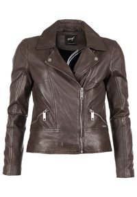 Veste en cuir - dark brown