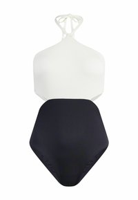 Mint Velvet TUMMY CONTROL BACK SPLIT REGULAR FIT - Fürdőruha - black white