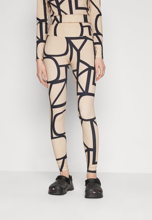 ONLY ONLKIM  - Leggingsit - beige/black
