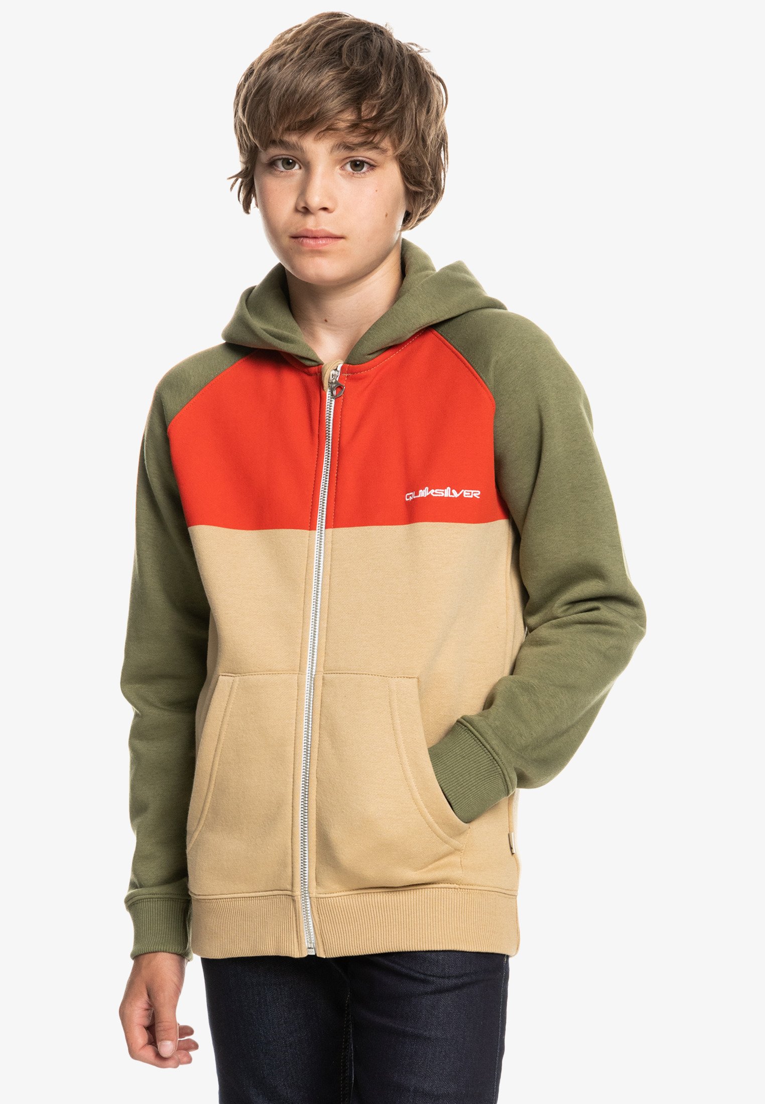 Quiksilver EASY DAY SCREEN - Sudadera con cremallera - green/verde -  Zalando.es