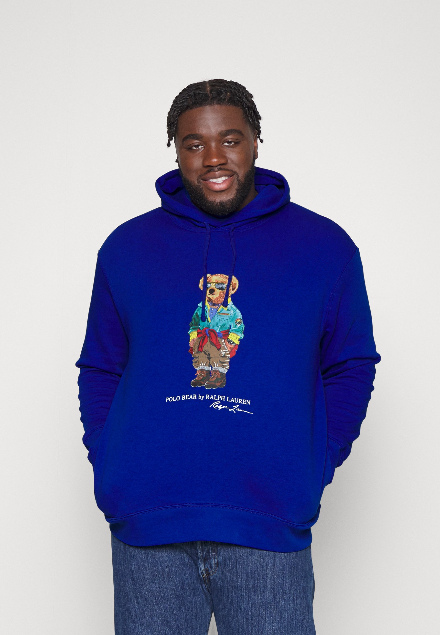 Polo Ralph Lauren: Blue Polo Bear Hoodie SSENSE