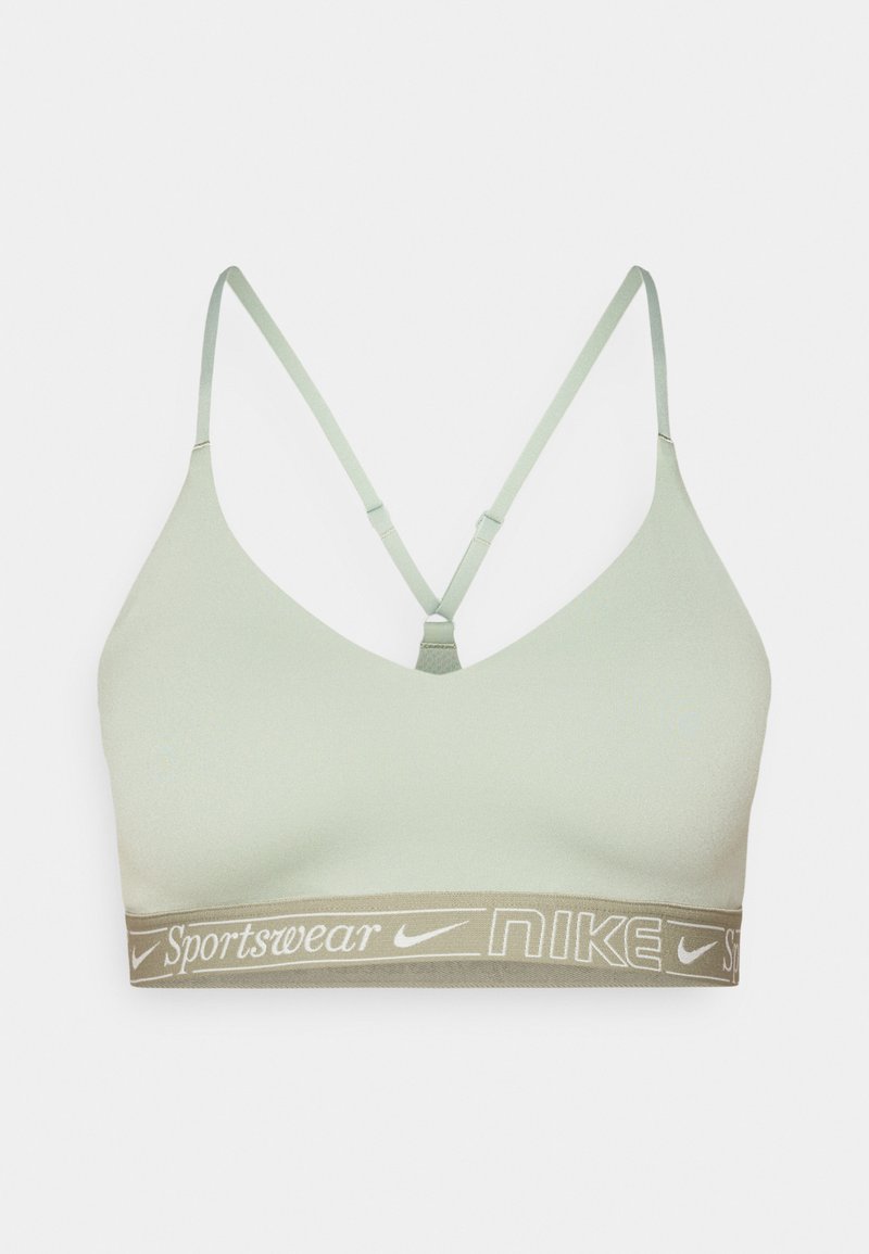 Nike Performance Sport-bh met light support kaki