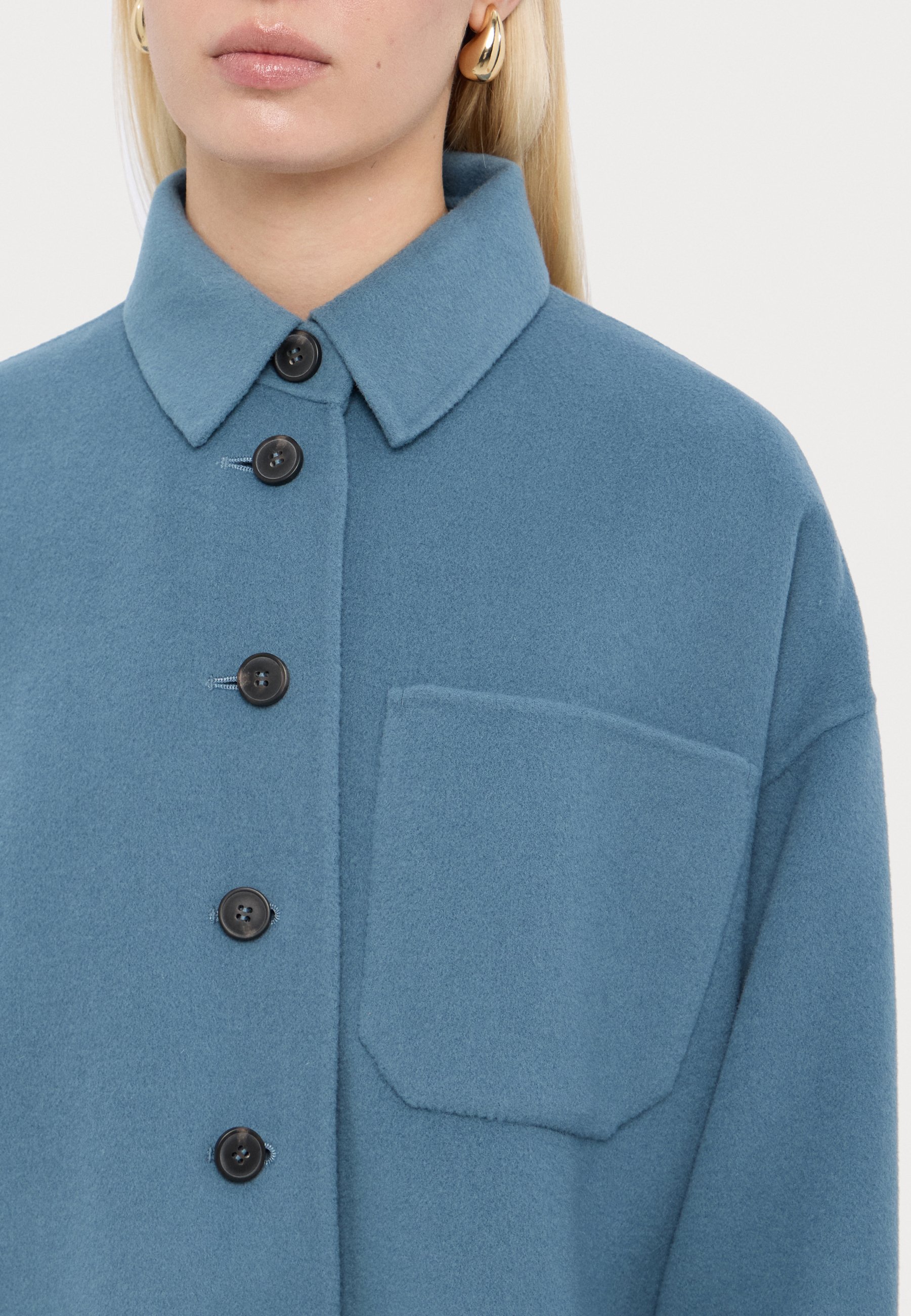 ★WEEKEND MAXMARA★ EMIRO[エミロ] ウール シャツジャケット MAXMARA WEEKEND LINE MAX MARA ウィークエンド マックスマーラ
