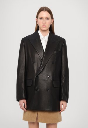 DOUBLE BREASTED JACKET - Blazer - black