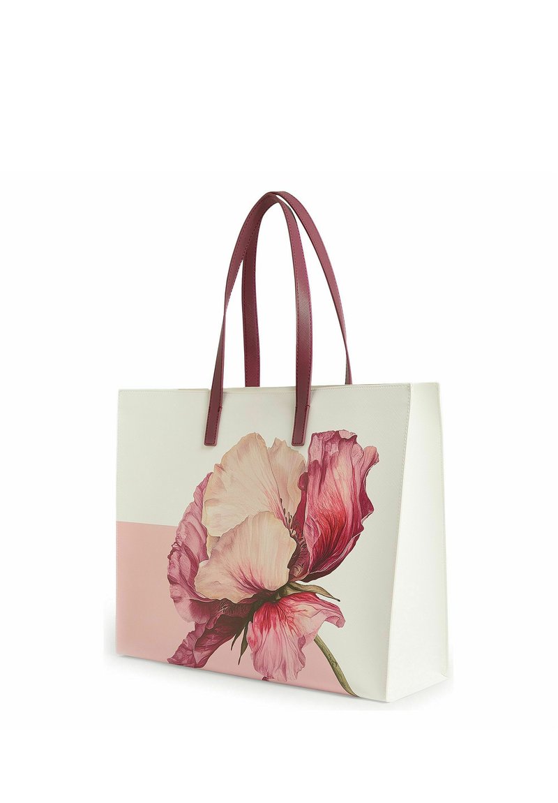 borsa in pelle artigianale blu e azzurra con fiori e tracolla