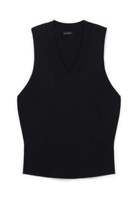 CON SCOLLO V - Top - ultrablack