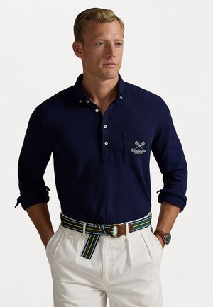 WIMBLEDON CLASSIC FIT MESH POLO SHIRT UNISEX - Langærmet T-shirt - refined navy