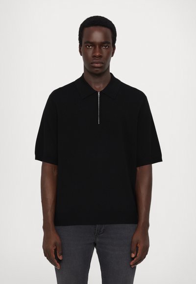 J.LINDEBERG TYLER QUARTER ZIP - Polo - black
