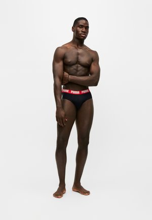 Puma, MEN EVERYDAY BASIC  4 PACK - Aluspüksid - red/black