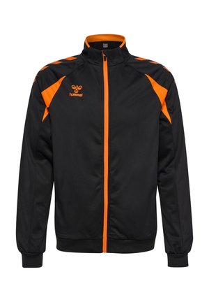 CORE 2.0 TRACK - Sweater met rits - black orange tiger