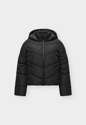 ONLY, ONLCLAIR PUFFER HOOD JACKET - Χειμωνιάτικο μπουφάν - black