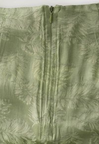 JACQUARD MIDI SARONG - Gonna a campana - khaki green