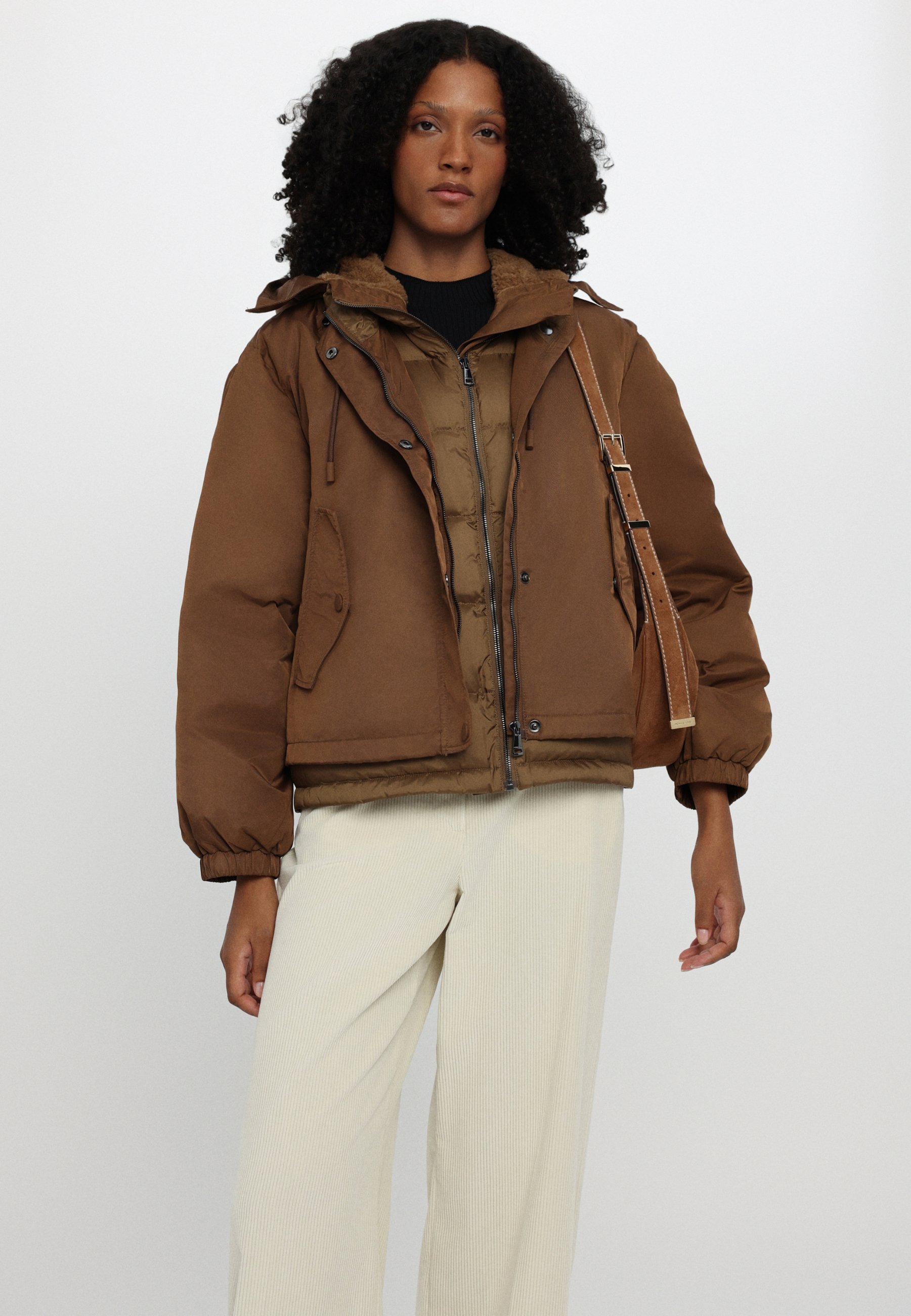 Weekend Max Mara Teddy ボンバージャケット | ブラウン
