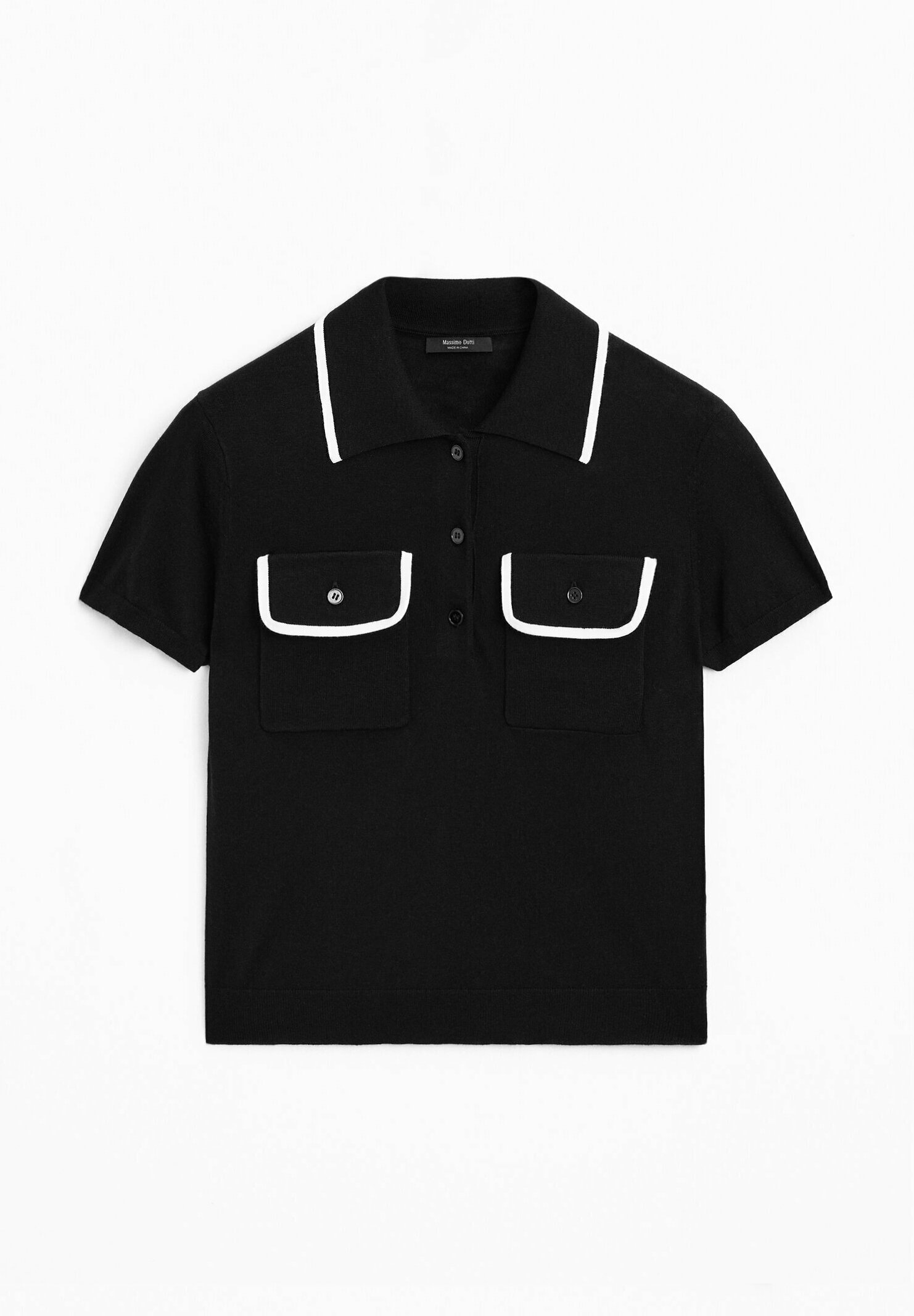 Massimo Dutti SHORT SLEEVE WITH CONTRAST - Polo shirt