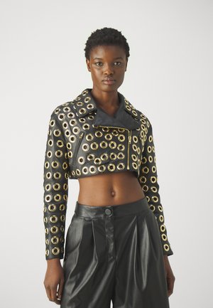 MOSCHINO JACKET - Jachetă piele - fantasy black