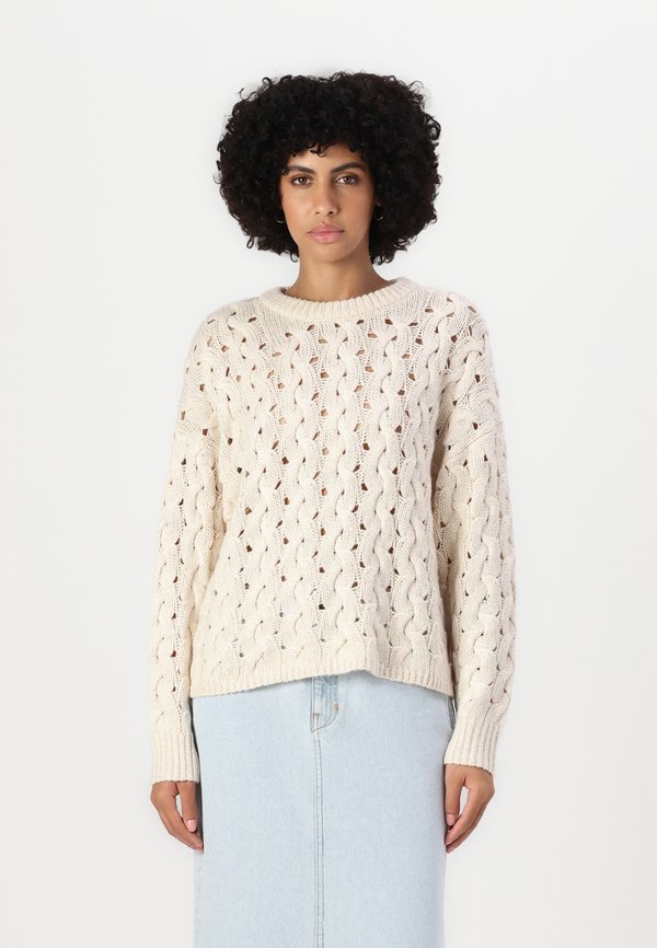 LS CREW - Jumper - pearl oyster