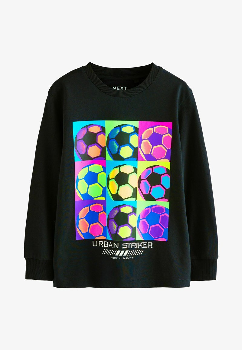 Next GRAPHIC - Pikkade varrukatega topp - black bright football