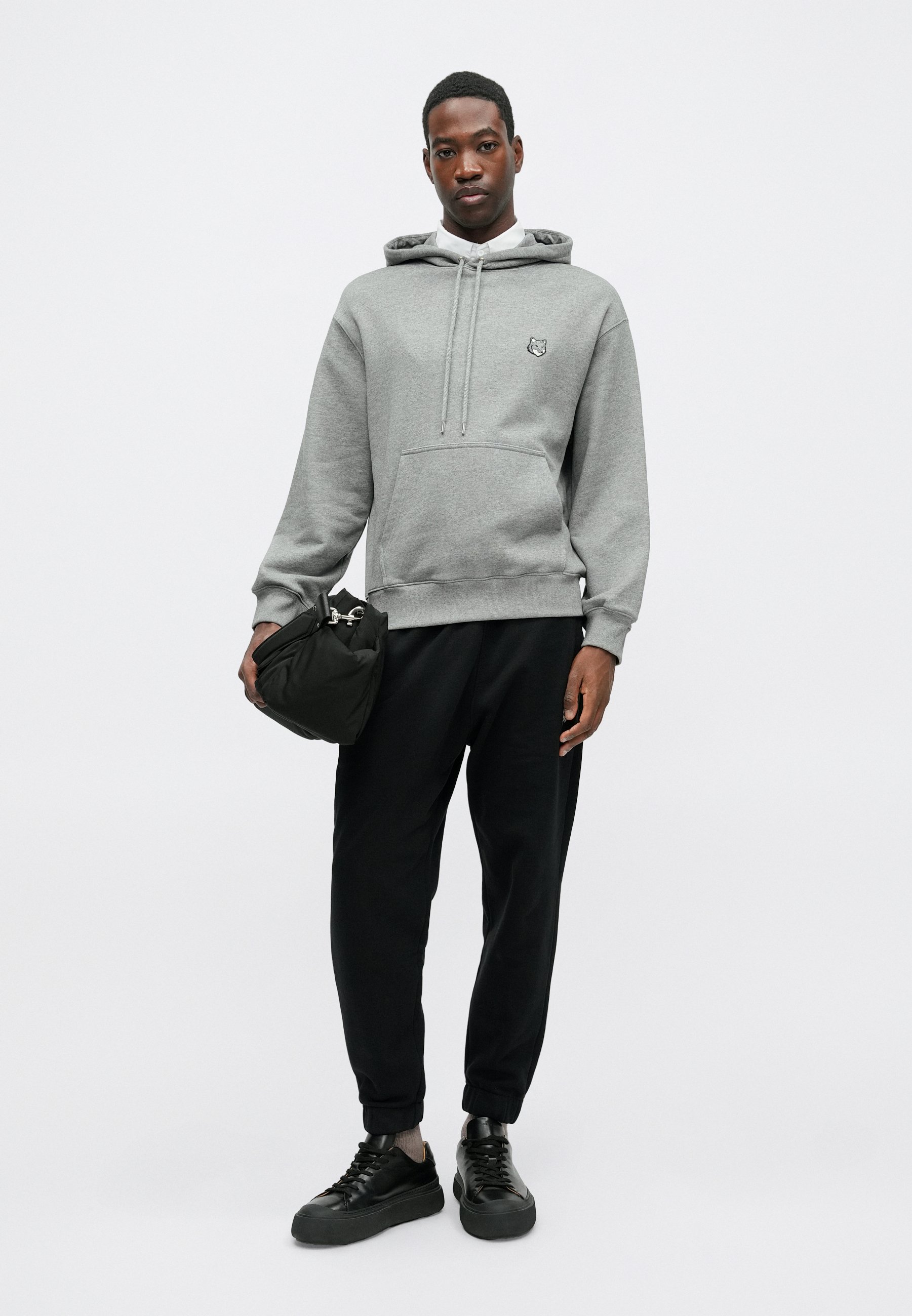 Maison Kitsuné FOX HEAD COMFORT - Hoodie - medium grey melange
