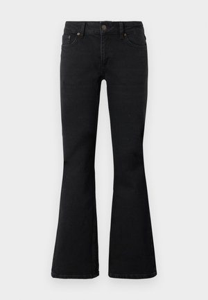 Flared-farkut - black washed
