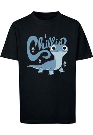 FROZEN 2 - SALAMANDER BRUNI CHILLIN   - Print T-shirt - black