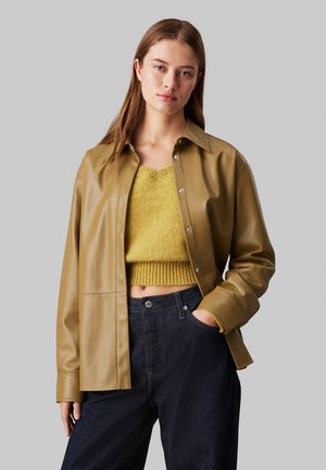 Calvin Klein Jeans Button-down blouse - gothic olive