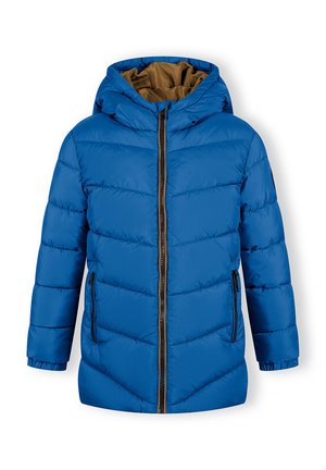 HOODED PUFFER - Giacca da mezza stagione - royal blue camel