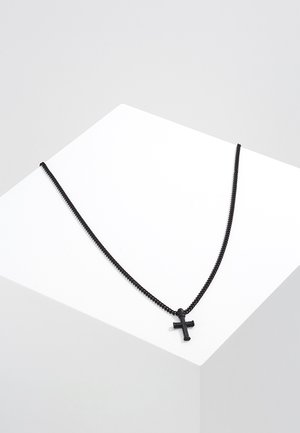 MINI CROSS TO BEAR - Necklace - black