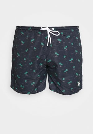 B T PATTERN - Shorts da mare - dark blue