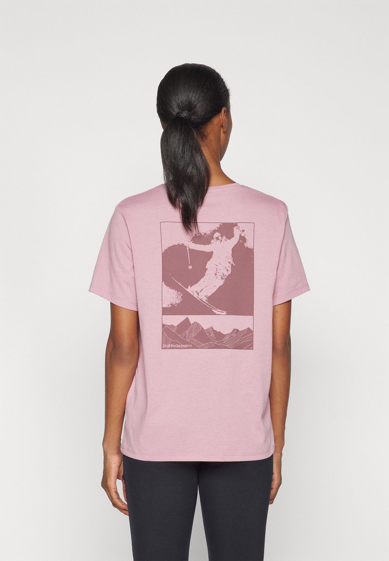 Peak Performance EXPLORE GRAPHIC TEE - T-Shirt print - bitter root