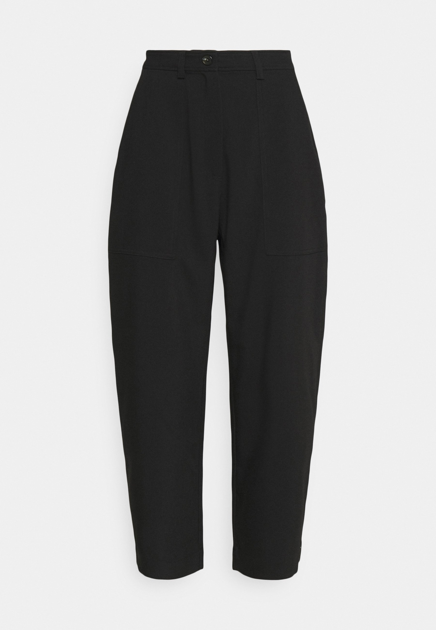 Weekday JINA TROUSER - Trousers - black 