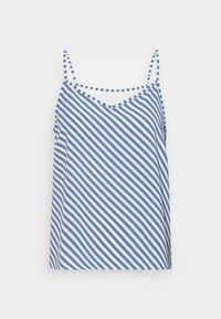 Não selecionado, eggnog bias stripe blue