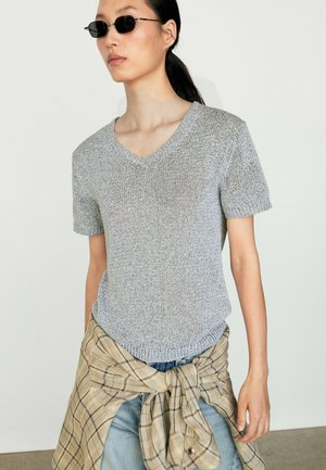 Massimo Dutti, T-shirt basique - blue-grey