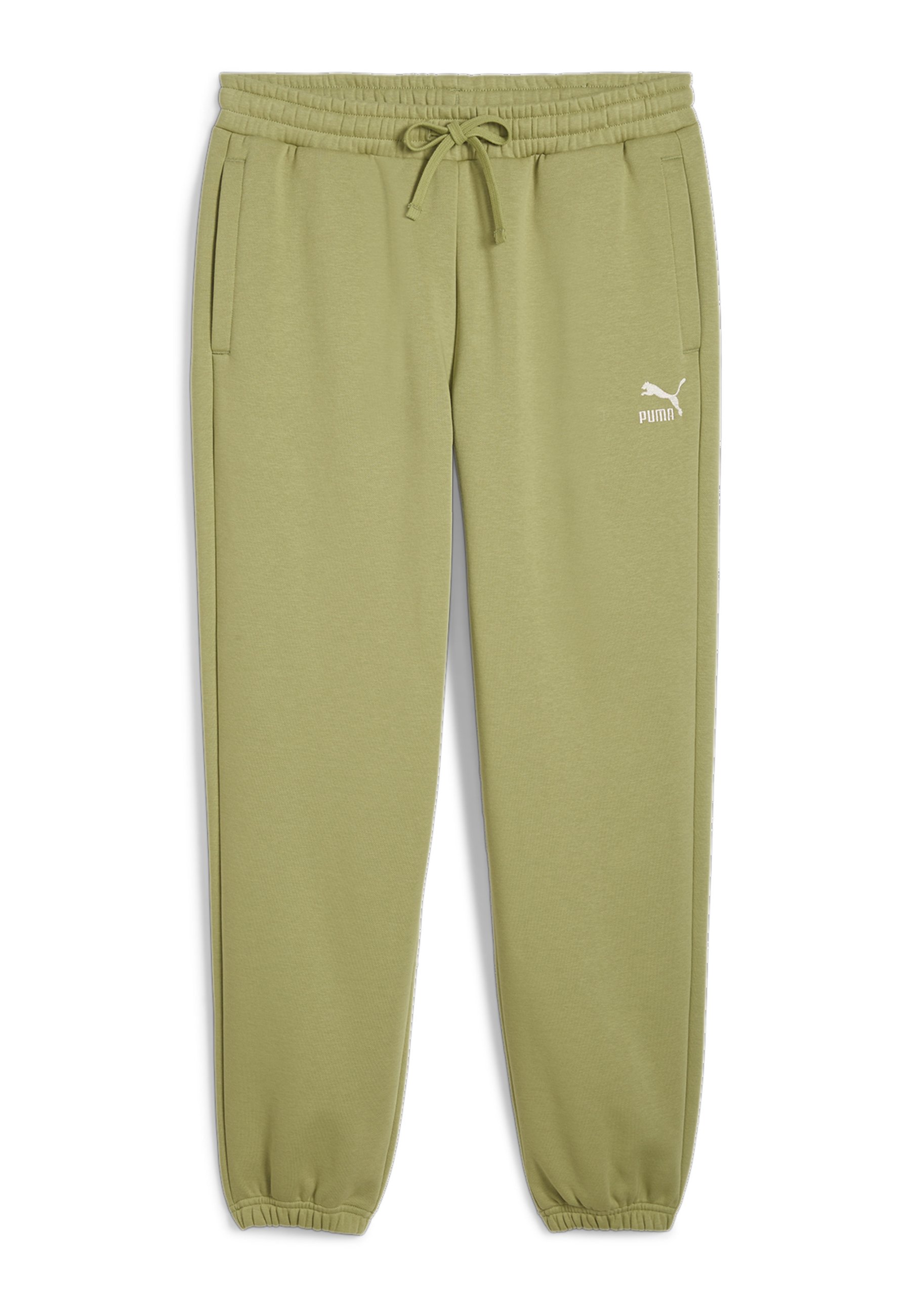 Puma CLASSICS - Tracksuit bottoms - calming green/light green - Zalando