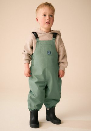 Next, REGULAR FIT - WATERPROOF DUNGAREES - Latzhose - green