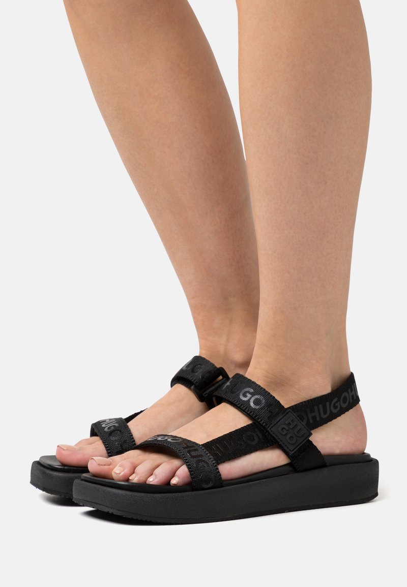 HUGO EMMA STRAP Riemensandalette black/schwarz Zalando.at