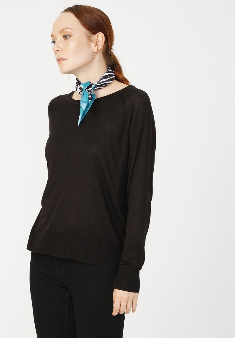 Damen Strickjacken | Fabrika Strickpullover black/schwarz - KI30674 Damen Strickjacken | Fabrika Strickpullover black/schwarz - KI30674