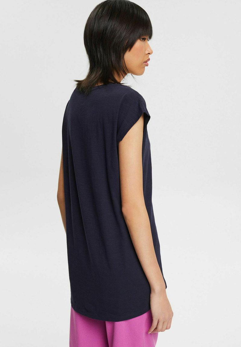 Damen Kleider | edc by Esprit T-Shirt basic navy/dunkelblau meliert - OQ82870 Damen Kleider | edc by Esprit T-Shirt basic navy/dunkelblau meliert - OQ82870