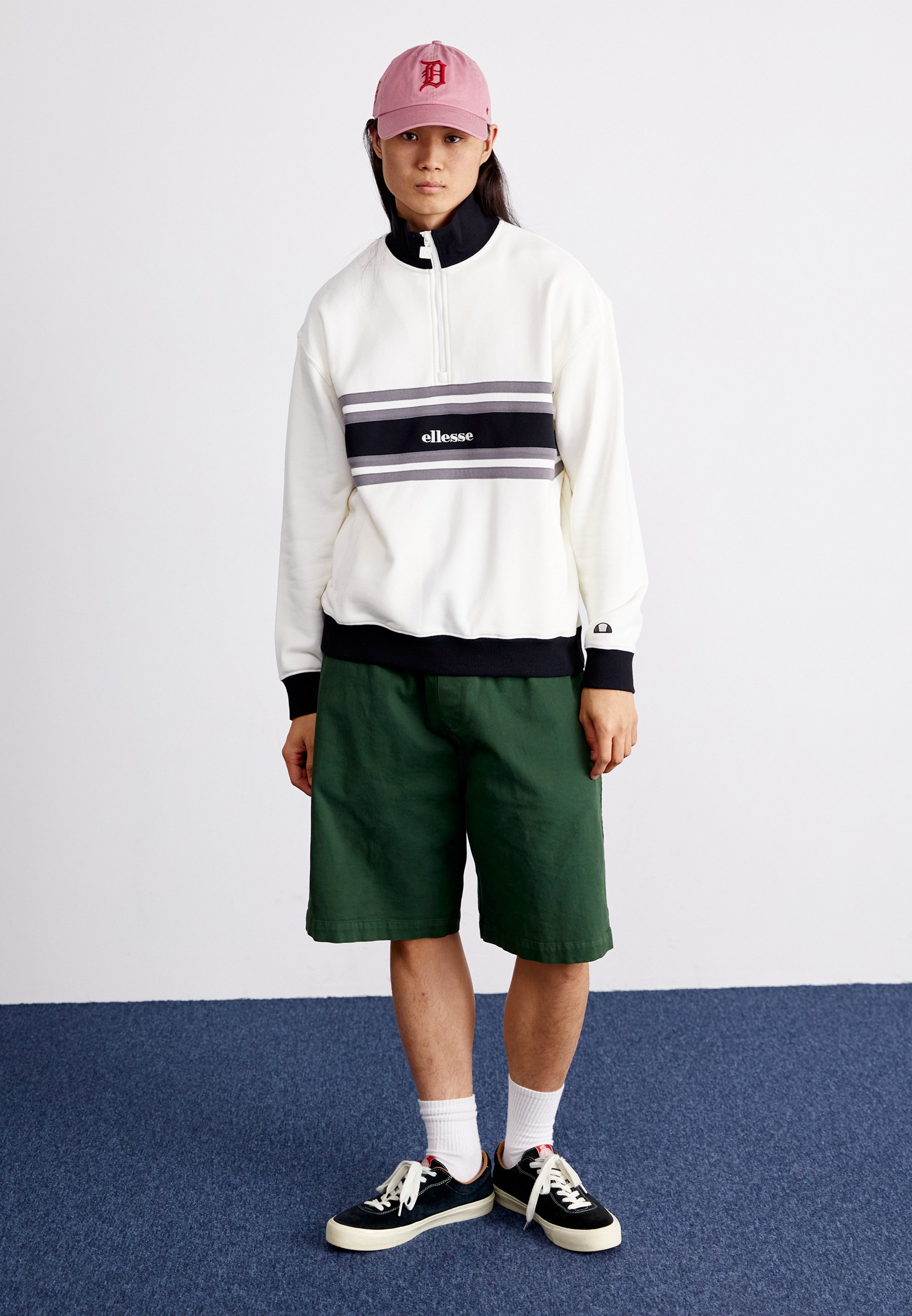 Ellesse COSSOINE 1/4 ZIP - Sweatshirt - off white/off-white
