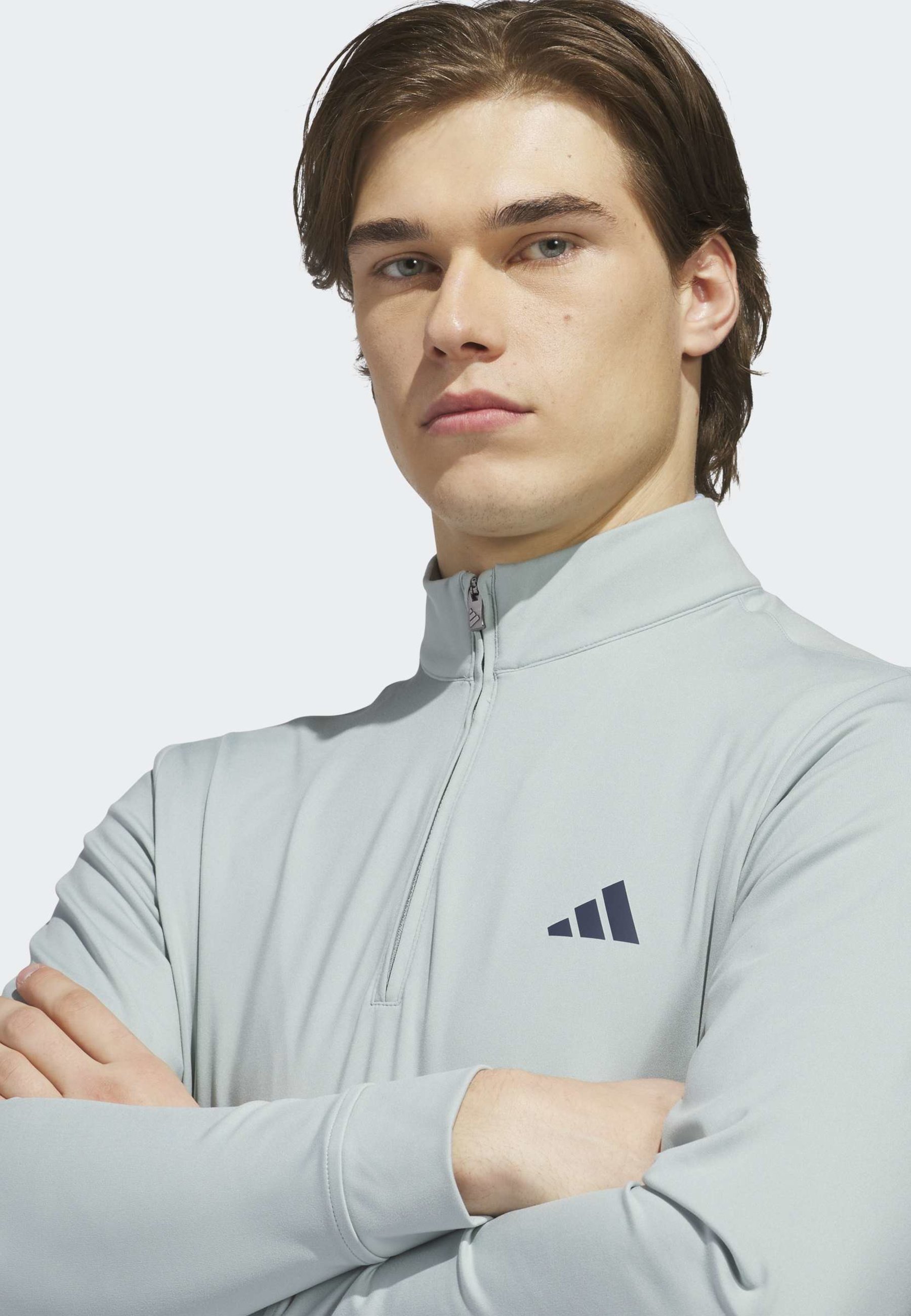 adidas Golf ULTIMATE CLASSIC QUARTER ZIP - Langarmshirt - sage