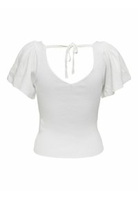 ONLY ONLLEELO BACK  - T-shirt print - cloud dancer